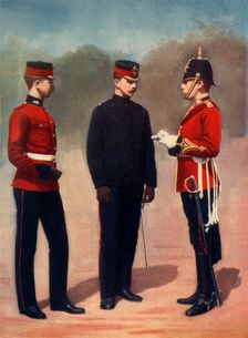 The Royal Lancasters: Lieutenant, Captain, Adjutant 1900. Creator: Gregory & Co