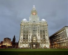 The Royal Liver Building, Liverpool, Merseyside, c2000s. Artist: Historic England Staff Photographer