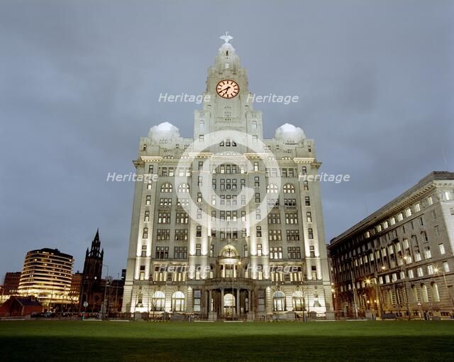 The Royal Liver Building, Liverpool, Merseyside, c2000s. Artist: Historic England Staff Photographer.
