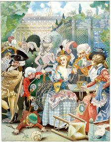 The royal palace, under the convention, 18th century c1870-1950.Artist: Ferdinand Sigismund Bac