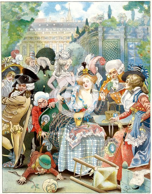 'The royal palace, under the convention, 18th century', c1870-1950.Artist: Ferdinand Sigismund Bac