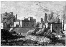 The royal palace at Gondar, the ancient capital of Abyssinia, c1890