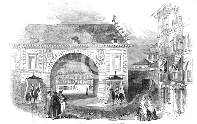 The Royal Palace at Madrid - the Armeria, 1845. Creator: Unknown.
