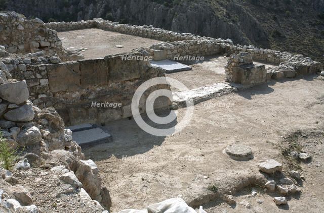 The Royal Palace at Mycenae, Greece. Artist: Samuel Magal