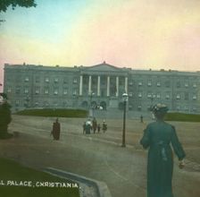 The Royal Palace, Christiania, (Oslo), Norway, late 19th-early 20th century. Creator: Fradelle & Young