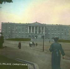 The Royal Palace, Christiania, (Oslo), Norway, late 19th-early 20th century. Creator: Fradelle & Young