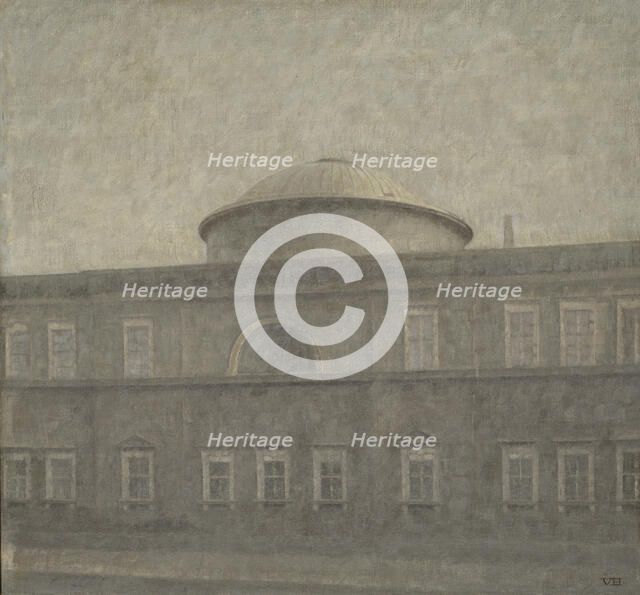 The Royal Palace Church in Copenhagen, 1910. Creator: Vilhelm Hammershoi.