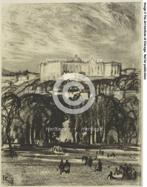 The Royal Palace, Madrid, c. 1903. Creator: Joseph J Pennell.