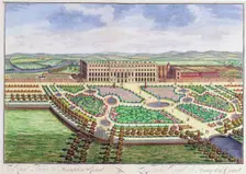 The Royal Palace of Hampton Court, London, 1730. Creator: Johannes Kip