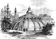 The Royal Palace of Laeken, Brussels, destroyed by fire: the Conservatory, 1890. Creator: Unknown
