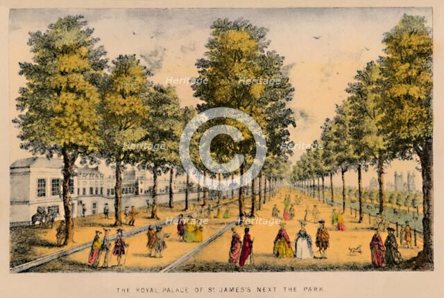 'The Royal Palace of St. James's Next The Park', c1870. Artist: Unknown.