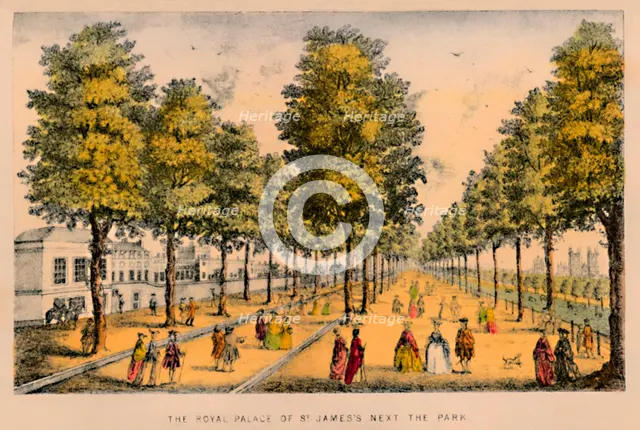 'The Royal Palace of St. James's Next The Park', c1870. Artist: Unknown.