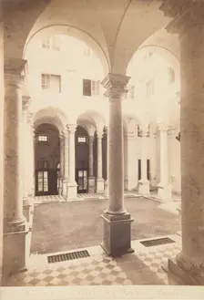 The Royal Palace (Palazzo Reale), Genoa, 1870-1880. Creator: Alfredo Noack