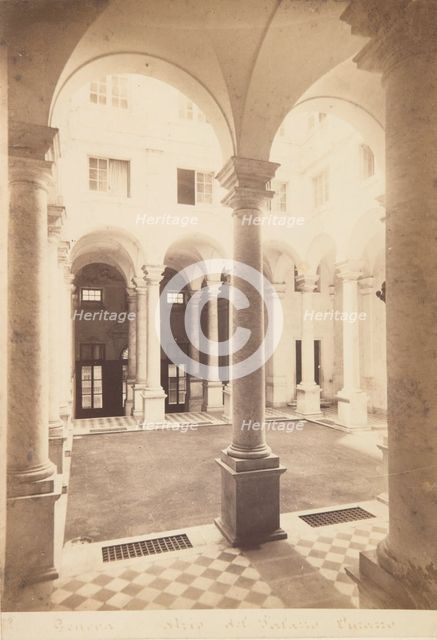 The Royal Palace (Palazzo Reale), Genoa, 1870-1880. Creator: Alfredo Noack.