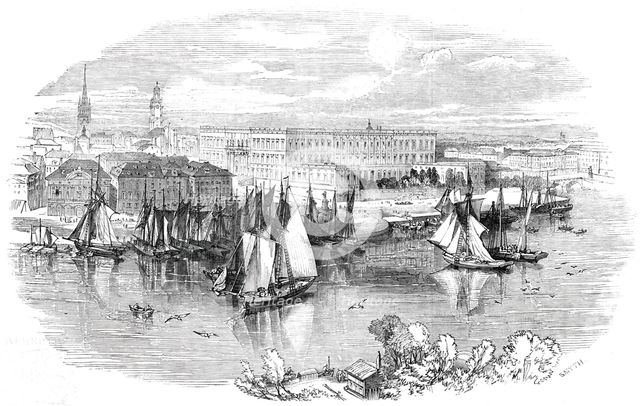 The Royal Palace, Stockholm, 1844. Creator: Unknown.