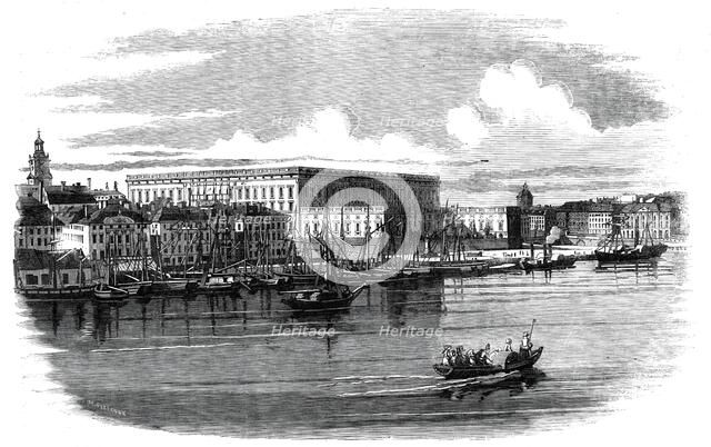The Royal Palace, Stockholm, 1860. Creator: Henry Fitzcook.
