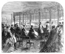 The Royal Party at Ascot Races, 1868. Creator: Unknown