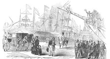 The Royal Party at King William Dock, Dundee, 1844. Creator: Ebenezer Landells