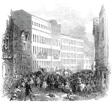 The Royal Party changing horses, Die Ziel, Frankfurt, 1845. Creator: Unknown