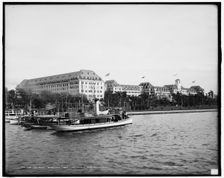 The Royal Poinciana from Lake Worth, Palm Beach, Fla., between 1900 and 1905. Creator: Unknown