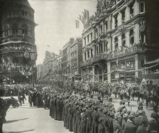 The Royal Procession: Passing the Eastern End of Cheapside London, 1897. Artist: E&S Woodbury