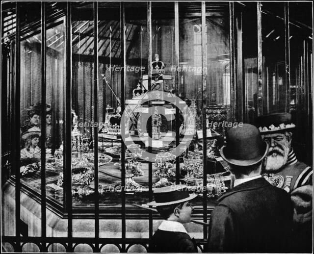 The Royal Regalia, Tower of London, c1903 (1903). Artist: Unknown.