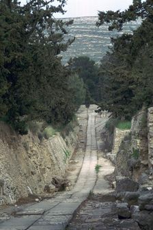 The Royal Road leading to the Minoan palace at Knossos, 15th century BC