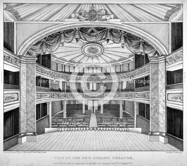 The Royal Strand Theatre, London, 1832. Artist: JW Gear