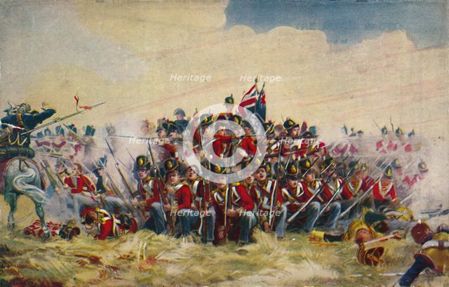 'The Royal Scots. The Square at Quatre Bras', 1815, (1939). Artist: Unknown.