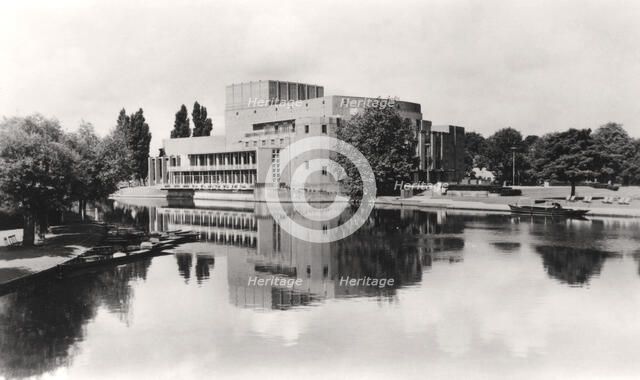 The Royal Shakespeare Theatre, Stratford-upon-Avon, Warwickshire, early 20th century.Artist: WH Smith & Son