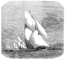 The Royal Thames Yacht Club match: finish of the race, 1869. Creator: Unknown