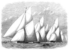 The Royal Thames Yacht Club: finish of the cutter-match, 1870. Creator: Unknown