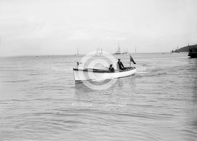 The Royal Thames Yacht Club's motor launch 'Salee Rover', 1912. Creator: Kirk & Sons of Cowes.