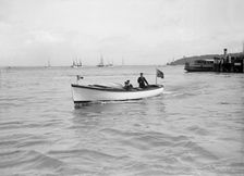 The Royal Thames Yacht Club's motor launch Salee Rover 1912. Creator: Kirk & Sons of Cowes