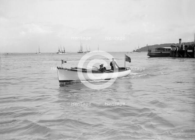 The Royal Thames Yacht Club's motor launch 'Salee Rover', 1912. Creator: Kirk & Sons of Cowes.