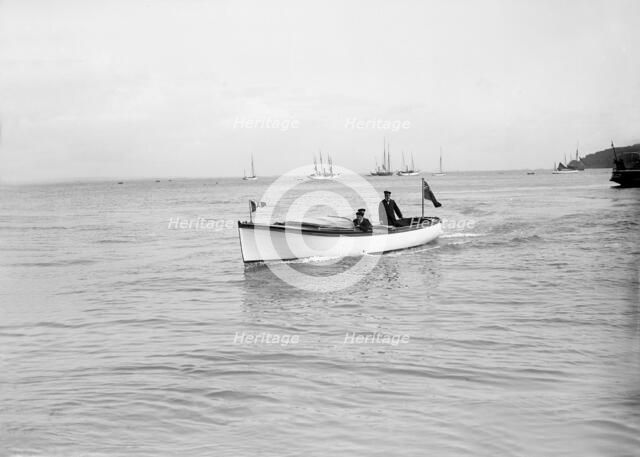 The Royal Thames Yacht Club's motor launch 'Salee Rover', 1912. Creator: Kirk & Sons of Cowes.