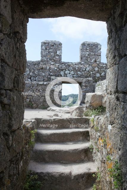 The Royal Tower in the Castelo dos Mouros, Sintra, Portugal, 2009. Creator: Samuel Magal.