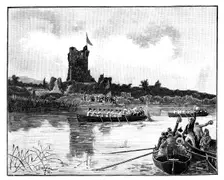 The Royal tour in Ireland, visit to Ross Castle, Killarney 1887. Artist: William Barnes Wollen