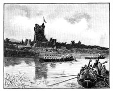 The Royal tour in Ireland, visit to Ross Castle, Killarney 1887. Artist: William Barnes Wollen