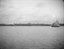 The Royal Victoria Hospital, Netley, Hampshire viewed from Southampton Water, c1878. Artist: Henry Taunt