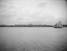 The Royal Victoria Hospital, Netley, Hampshire viewed from Southampton Water, c1878. Artist: Henry Taunt