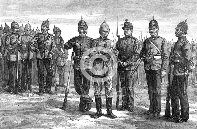 The Royal Visit to Edinburgh: The Scottish Volunteers, 1881. Creator: Unknown.