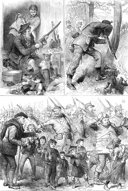 The Royal Visit to Edinburgh: The Scottish Volunteers, 1881. Creator: Unknown.