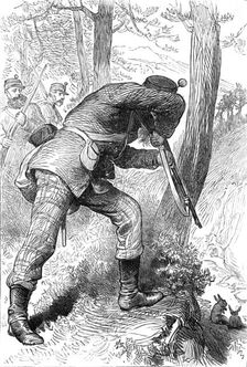 The Royal Visit to Edinburgh: The Scottish Volunteers - Skirmishing Practice, 1881. Creator: Unknown