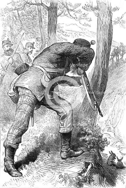 The Royal Visit to Edinburgh: The Scottish Volunteers - Skirmishing Practice, 1881. Creator: Unknown.