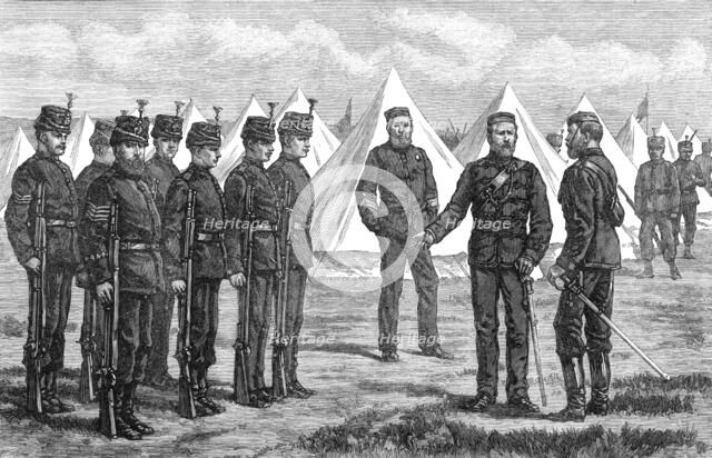 The Royal Visit to Edinburgh: The Queen's City of Edinburgh Rifle Volunteer Brigade, 1881. Creator: Unknown.