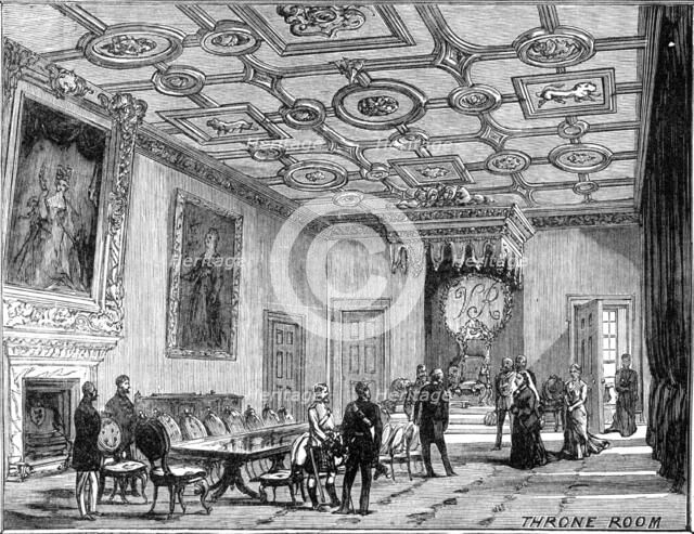 The Royal Visit to Edinburgh: Throne Room, Holyrood Palace, 1881.  Creator: Unknown.