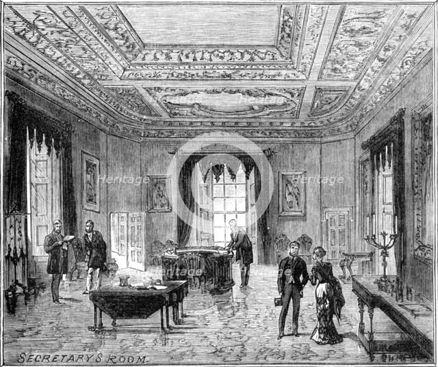 The Royal Visit to Edinburgh: Secretary's Room, Holyrood Palace, 1881.  Creator: Unknown.
