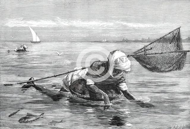 The Royal Visit to India: Pala Fishermen on the Indus, 1876. Creator: Unknown.