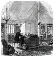 The Royal Visit to India: private tent of the Prince of Wales at the camp of Delhi...1876. Creator: Unknown
